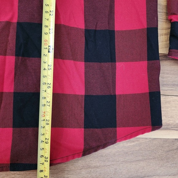DIXXON Men's Redrum Sz L Flannel Shirt Red Black Plaid Lumberjack - Picture 10 of 13